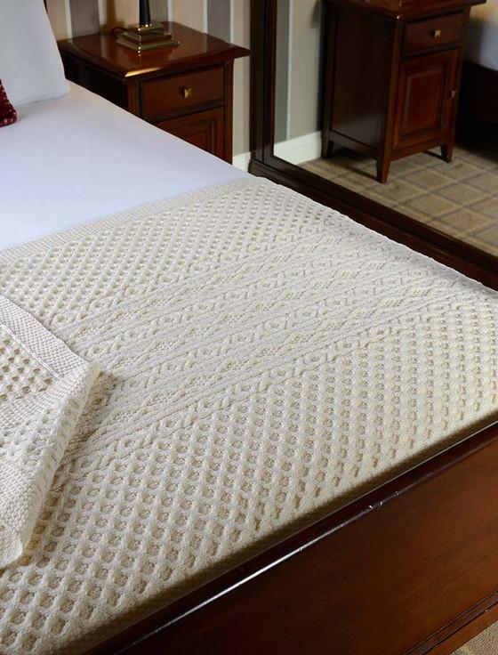 aran cashmere Fitzgerald Clan Aran Throw