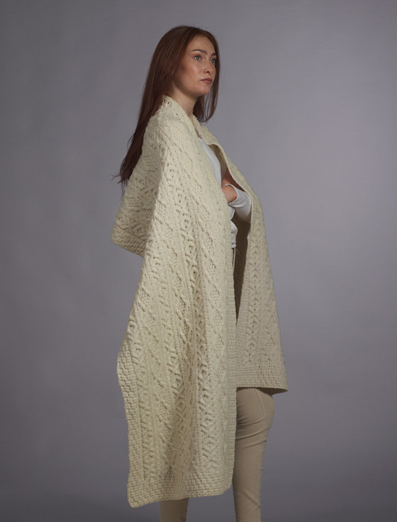 aran cashmere Fitzgerald Clan Aran Wrap