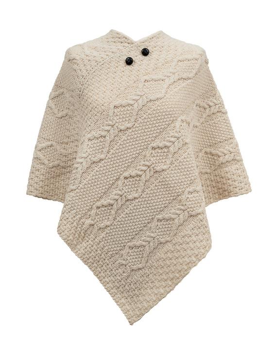 aran cashmere Fitzpatrick Clan Aran Poncho