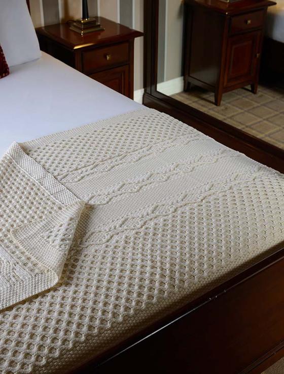 aran cashmere Fitzpatrick Clan Aran Throw