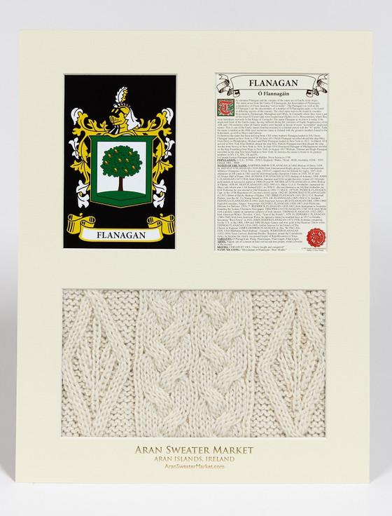 Aran Cashmere Flanagan Clan Aran & History Display