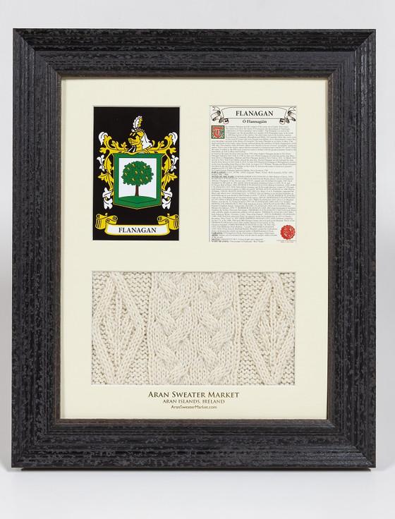 aran cashmere Flanagan Clan Aran & History Display