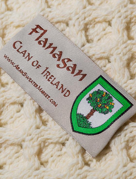 Aran Cashmere Flanagan Clan Aran Throw