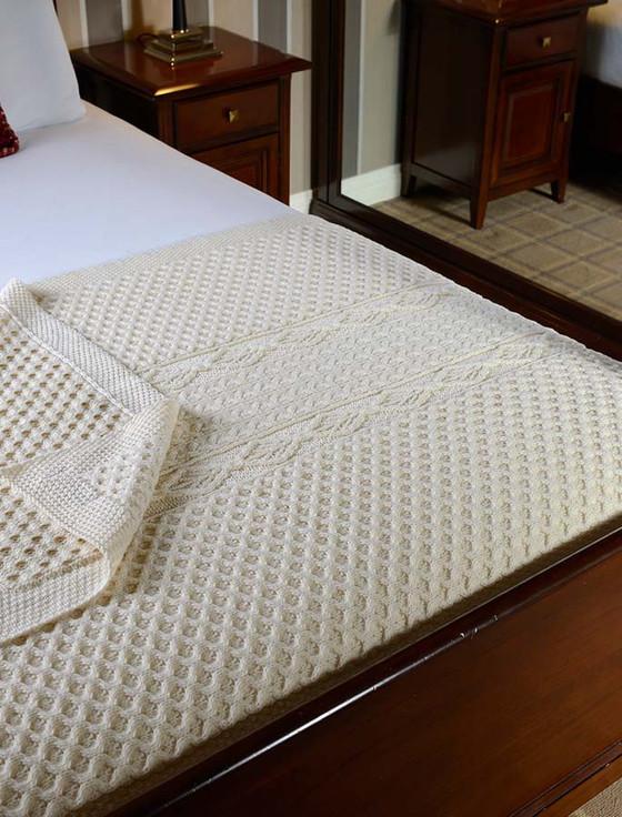 aran cashmere Flanagan Clan Aran Throw