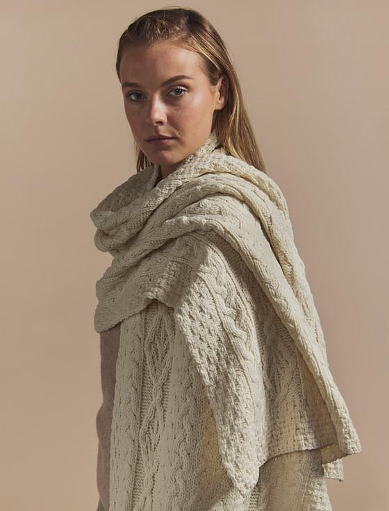 Aran Cashmere Flanagan Clan Aran Wrap