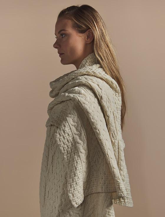 Aran Cashmere Flanagan Clan Aran Wrap