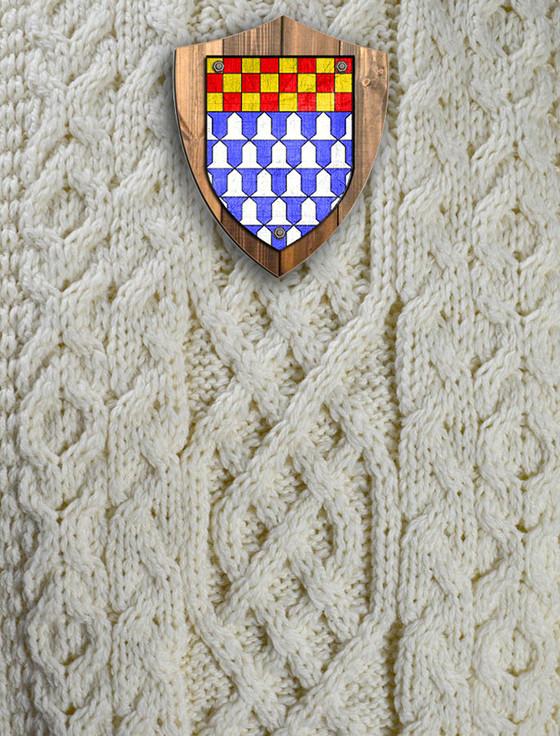 aran cashmere Fleming Clan Aran Throw