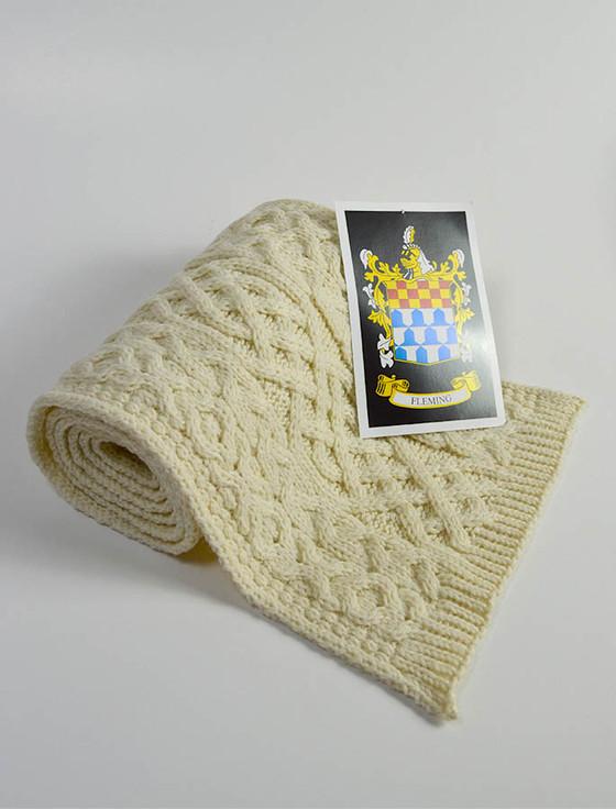 aran cashmere Fleming Clan Scarf