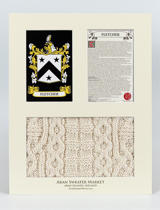Aran Cashmere Fletcher Clan Aran & History Display