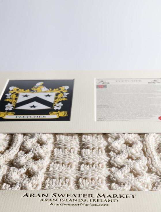 Aran Cashmere Fletcher Clan Aran & History Display
