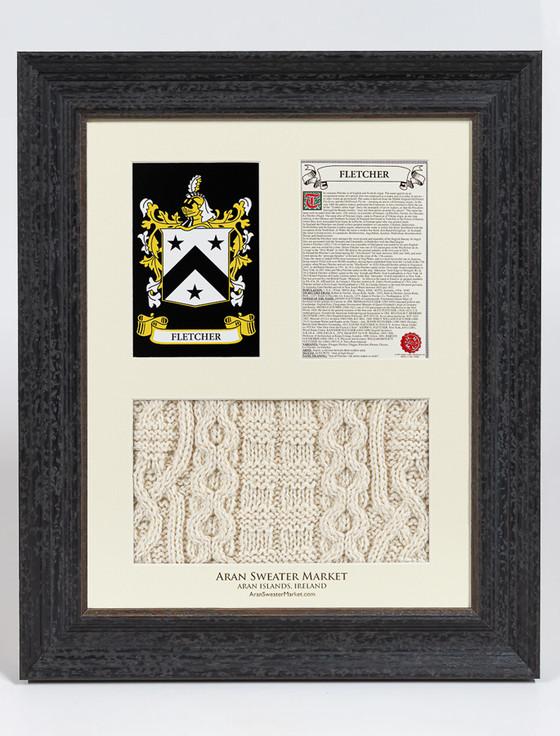 aran cashmere Fletcher Clan Aran & History Display