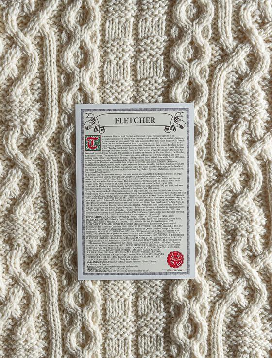 Aran Cashmere Fletcher Clan Aran Throw