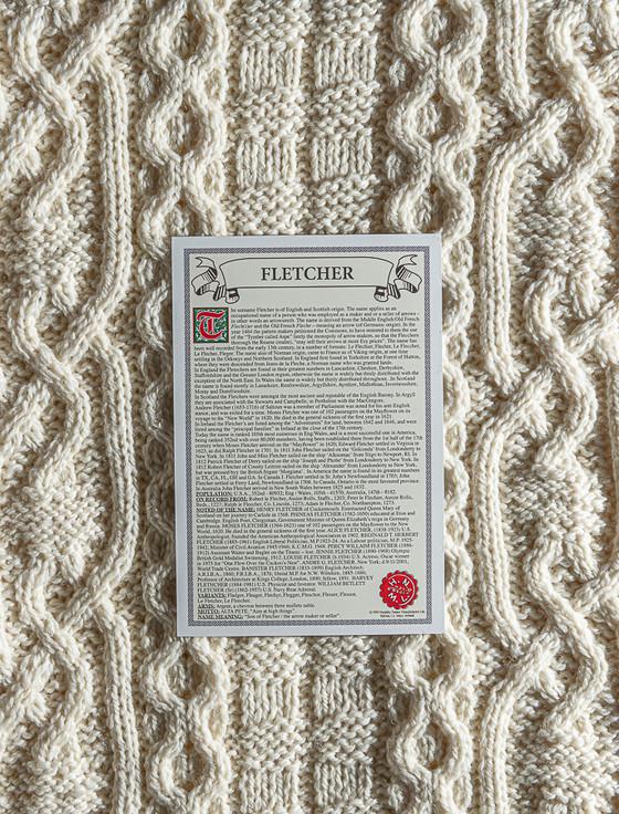 Aran Cashmere Fletcher Clan Scarf