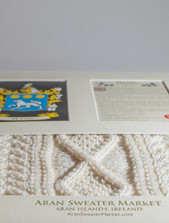Aran Cashmere Flynn Clan Aran & History Display