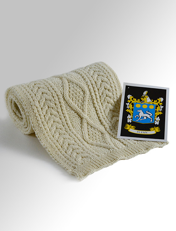 aran cashmere Flynn Clan Scarf