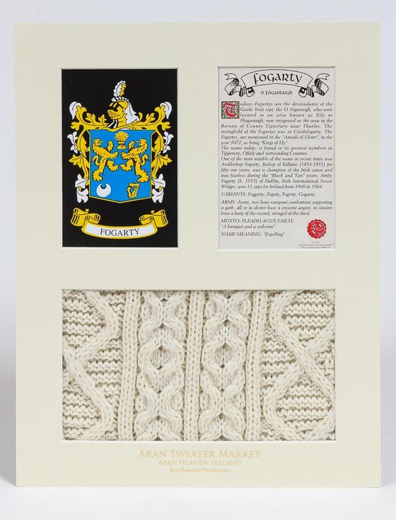 Aran Cashmere Fogarty Clan Aran & History Display