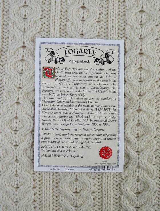Aran Cashmere Fogarty Clan Aran Throw