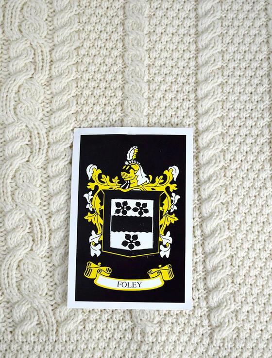 Aran Cashmere Foley Clan Aran Bed Runner