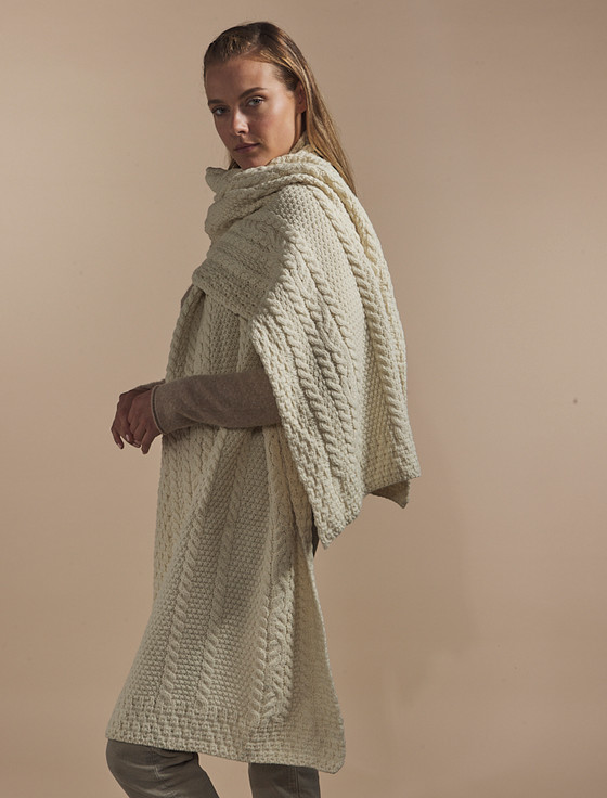 Aran Cashmere Foley Clan Aran Wrap