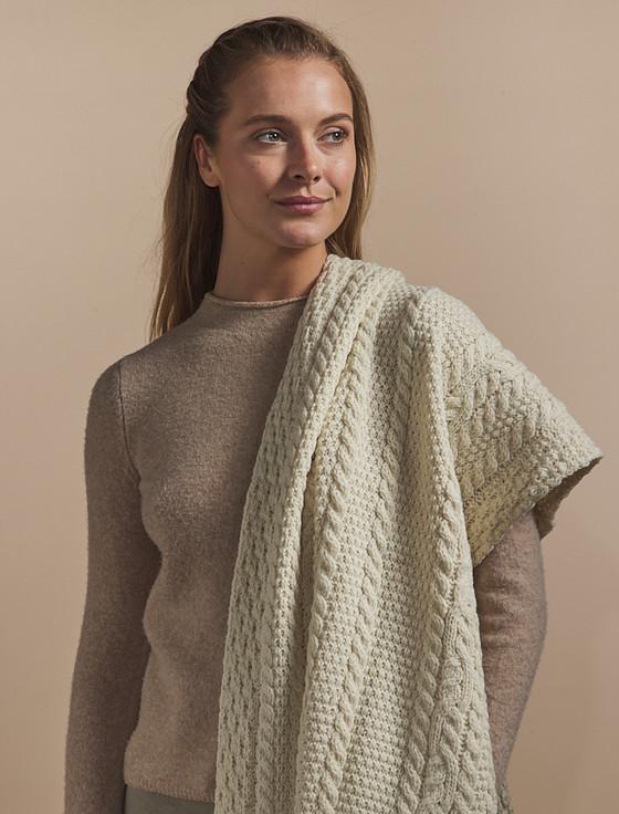 Aran Cashmere Foley Clan Aran Wrap