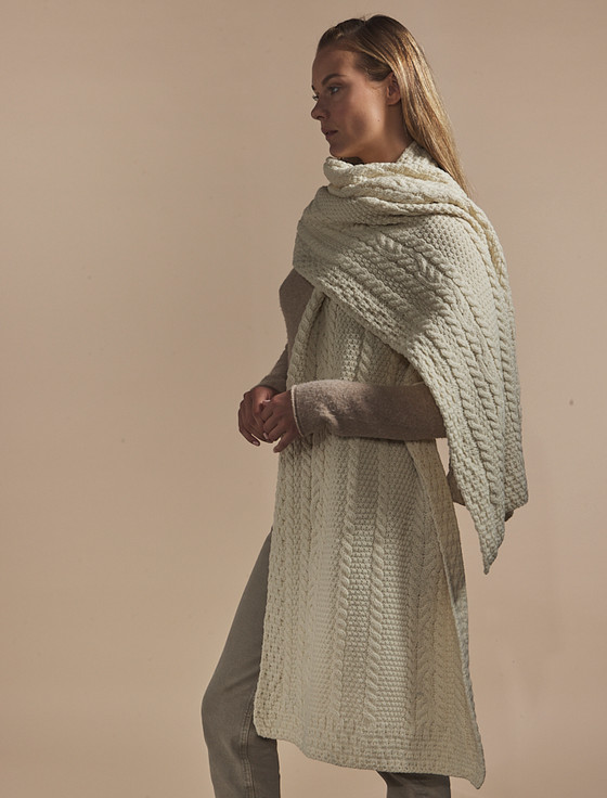 Aran Cashmere Foley Clan Aran Wrap