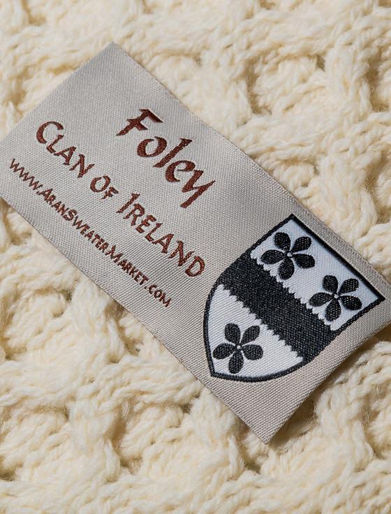 Aran Cashmere Foley Clan Scarf