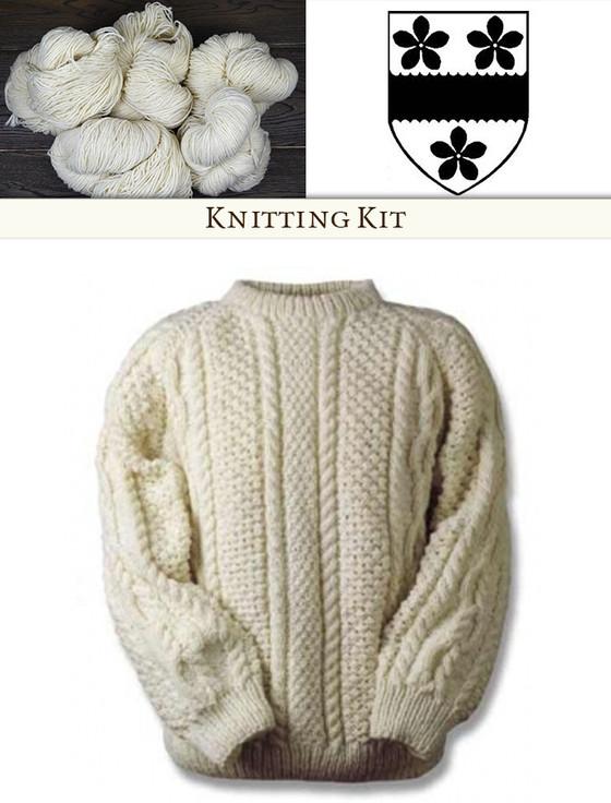 aran cashmere Foley Knitting Kit