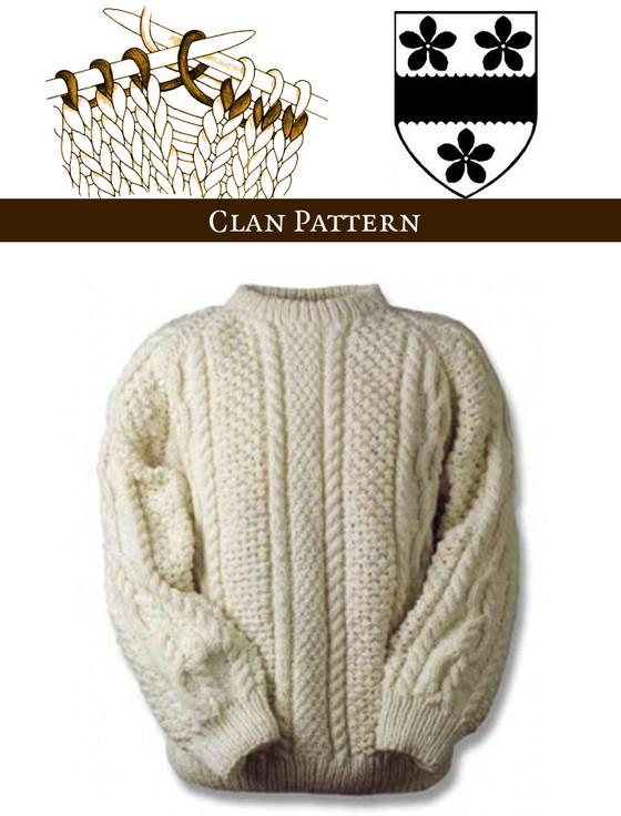 aran cashmere Foley Knitting Pattern