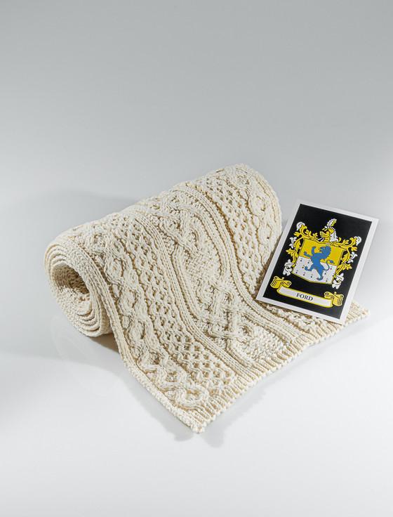 aran cashmere Ford Clan Scarf