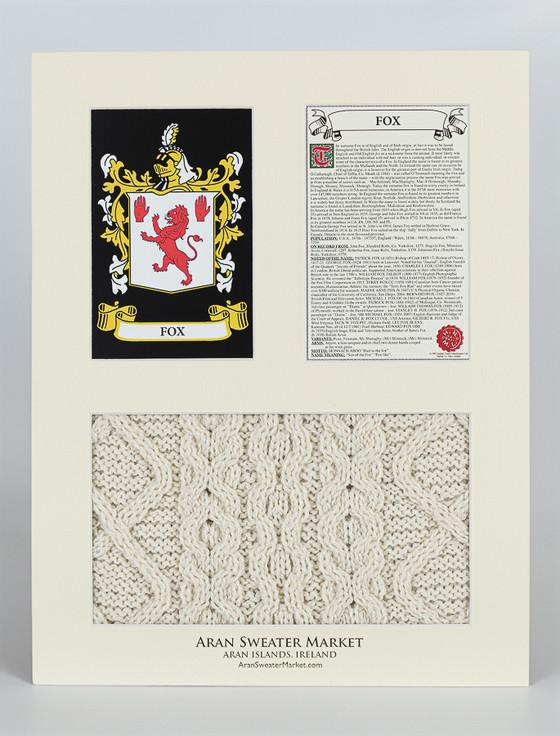 Aran Cashmere Fox Clan Aran & History Display