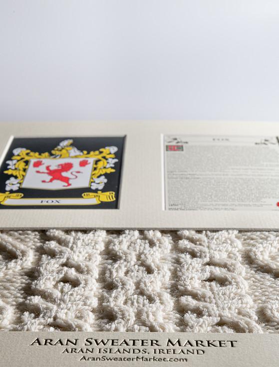 Aran Cashmere Fox Clan Aran & History Display