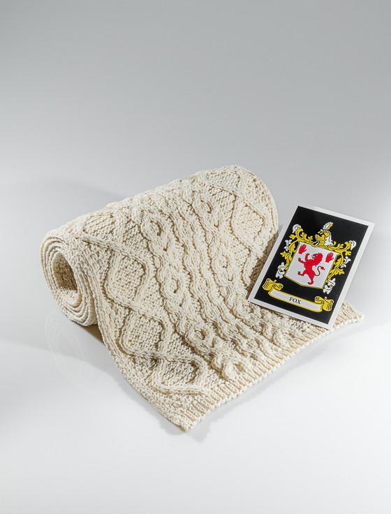 aran cashmere Fox Clan Scarf