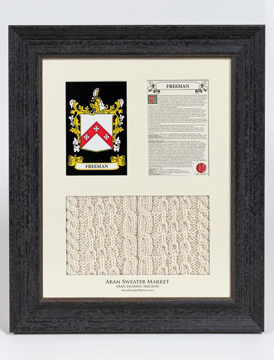 aran cashmere Freeman Clan Aran & History Display