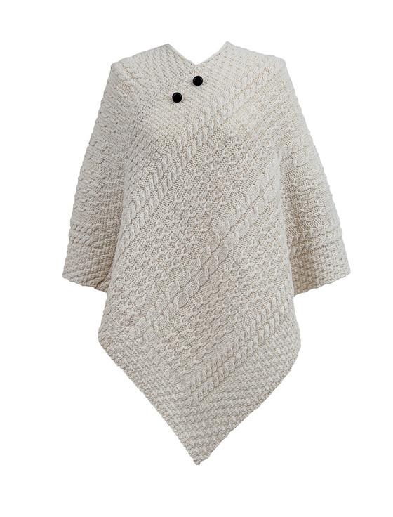 aran cashmere Freeman Clan Aran Poncho