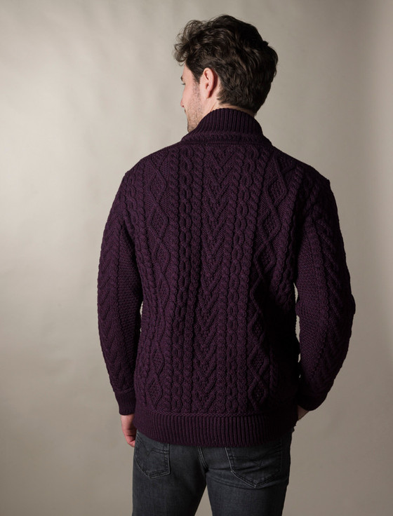 Aran Cashmere ‎‎Full Zip Aran ‎Cardigan