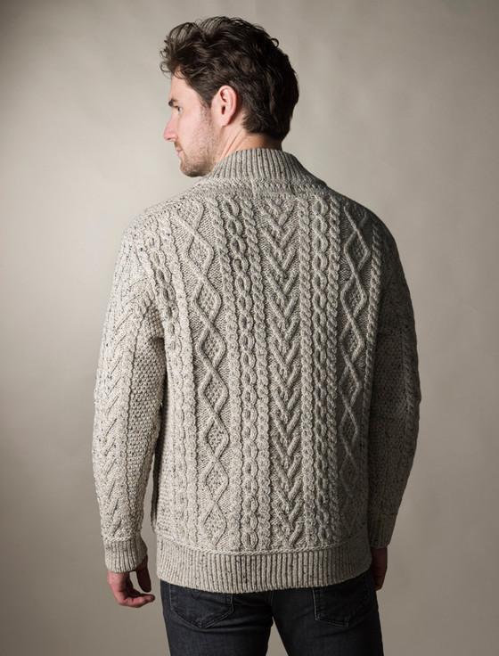Aran Cashmere ‎Full Zip Aran ‎Cardigan