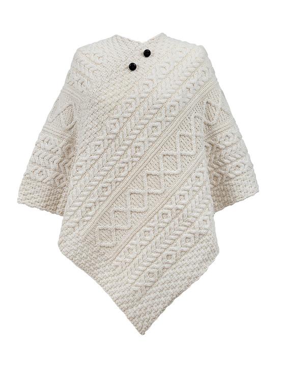aran cashmere Gaffney Clan Aran Poncho
