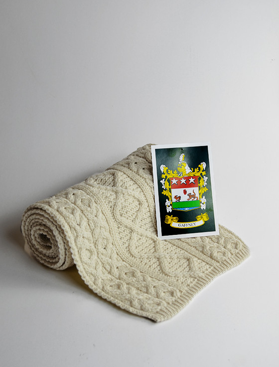 aran cashmere Gaffney Clan Scarf