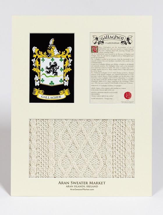 Aran Cashmere Gallagher Clan Aran & History Display