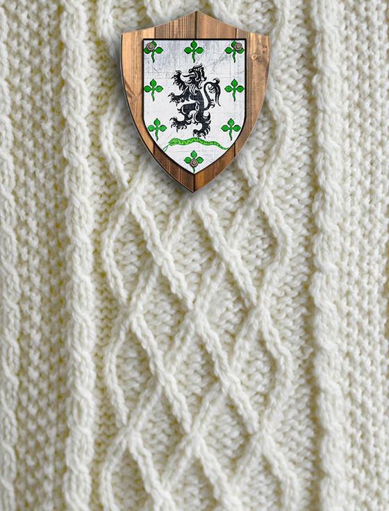 Aran Cashmere Gallagher Clan Aran Throw