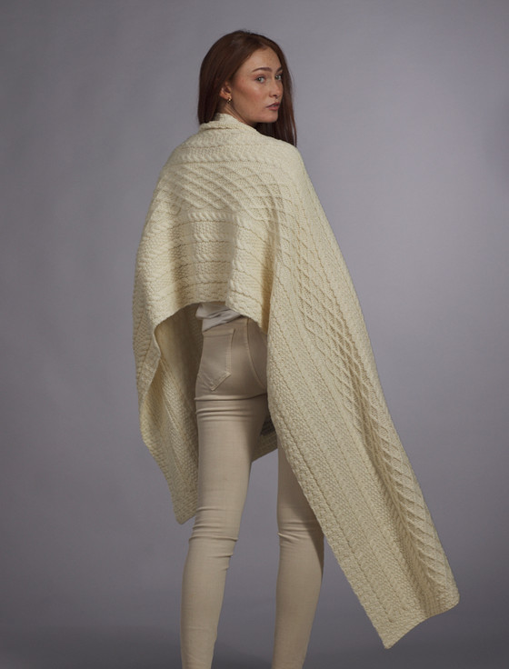 Aran Cashmere Gallagher Clan Aran Wrap