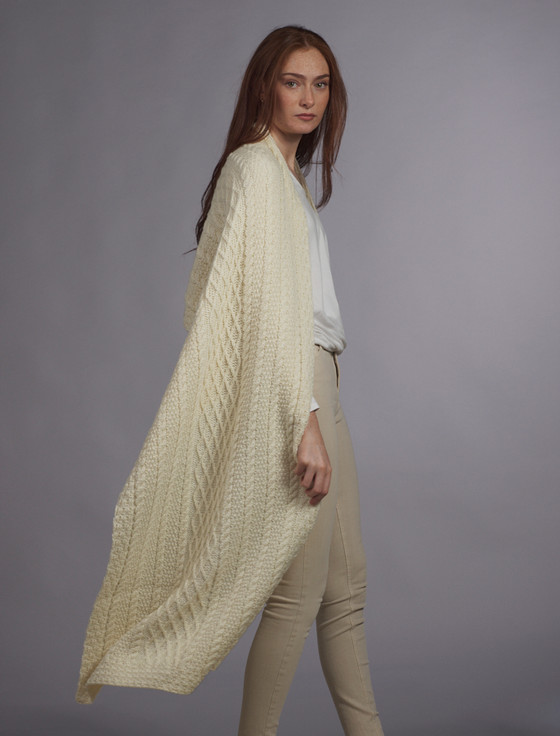 aran cashmere Gallagher Clan Aran Wrap