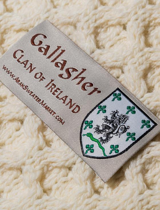 Aran Cashmere Gallagher Clan Scarf