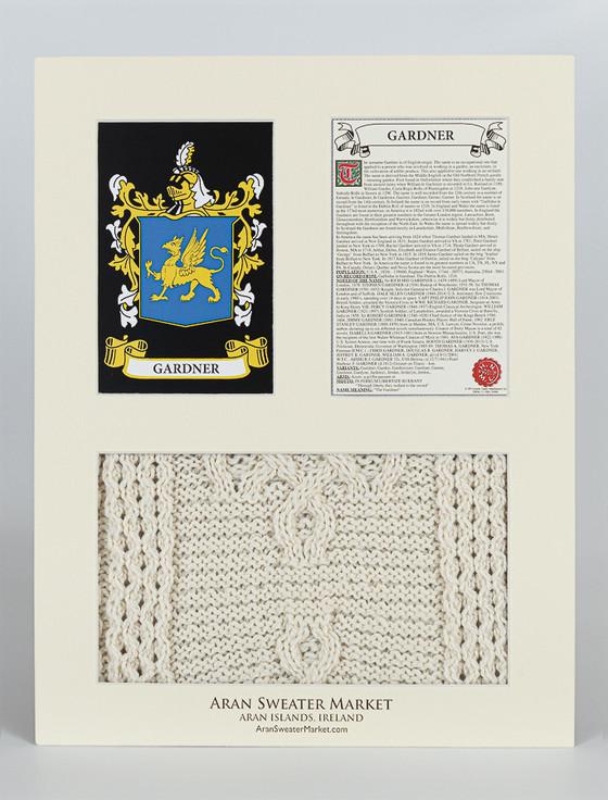 Aran Cashmere Gardner Clan Aran & History Display