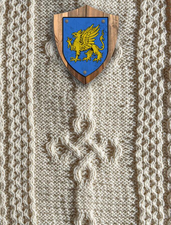 aran cashmere Gardner Clan Aran Throw