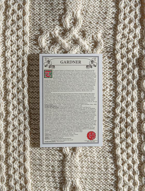 Aran Cashmere Gardner Clan Scarf