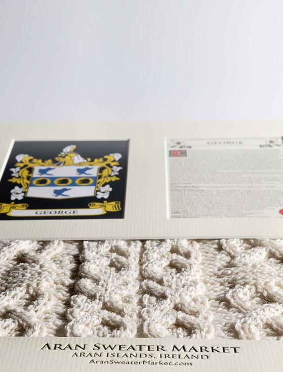 Aran Cashmere George Clan Aran & History Display