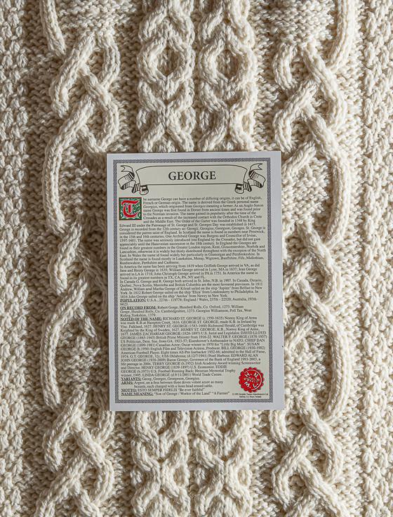 Aran Cashmere George Clan Aran Throw