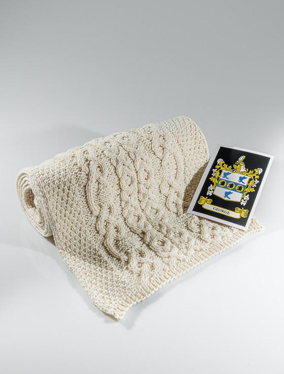 aran cashmere George Clan Scarf