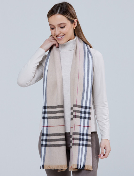 Aran Cashmere Giant Merino Scarf - Classic Camel